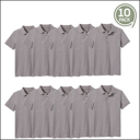 Heather Gray (5-Pack) 8 10-Pack School Uniform Tagless Polo Tshirt for Little Boys & Big Boys